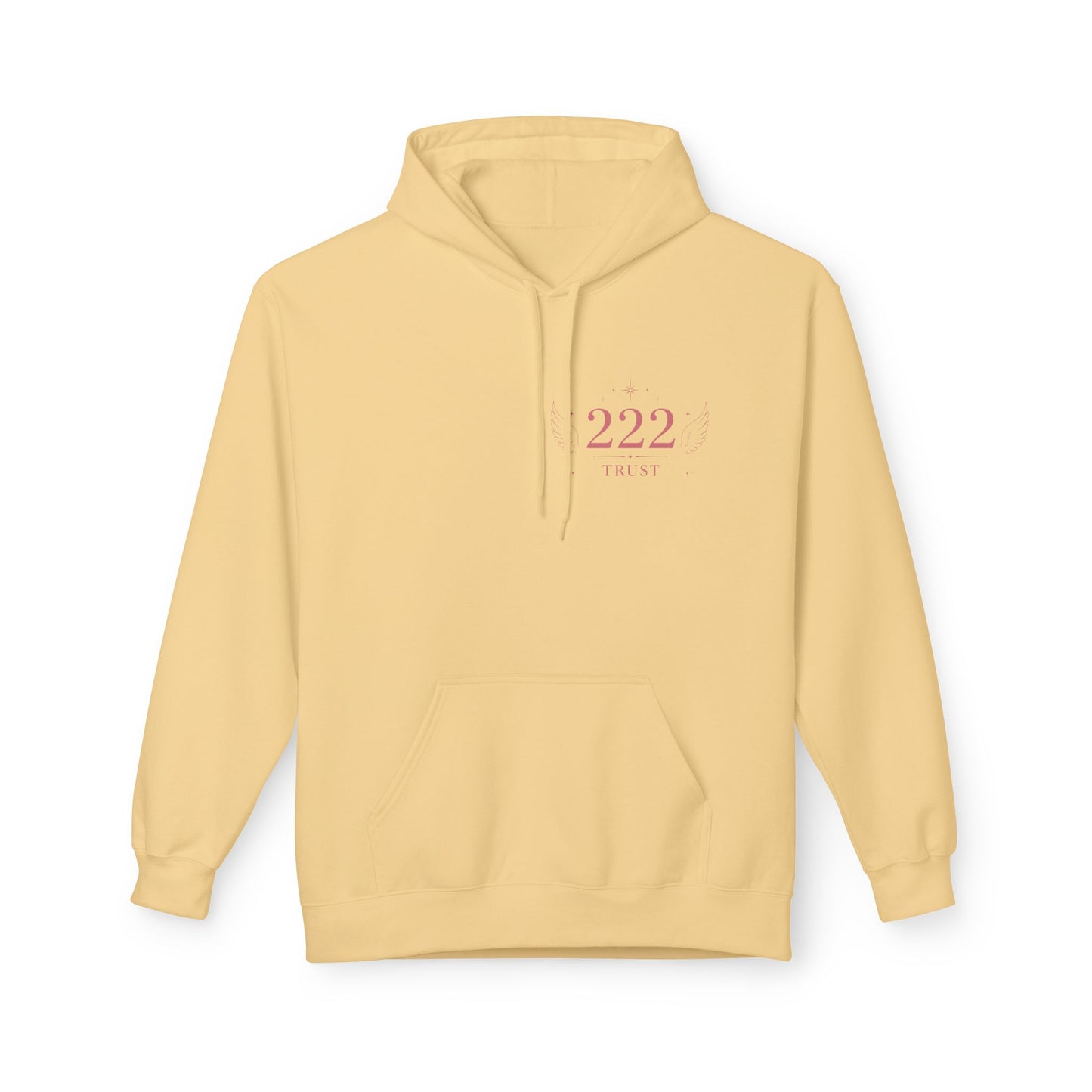 222 Angel Number Hoodie — Spiritual Numerology Graphic Hoodie