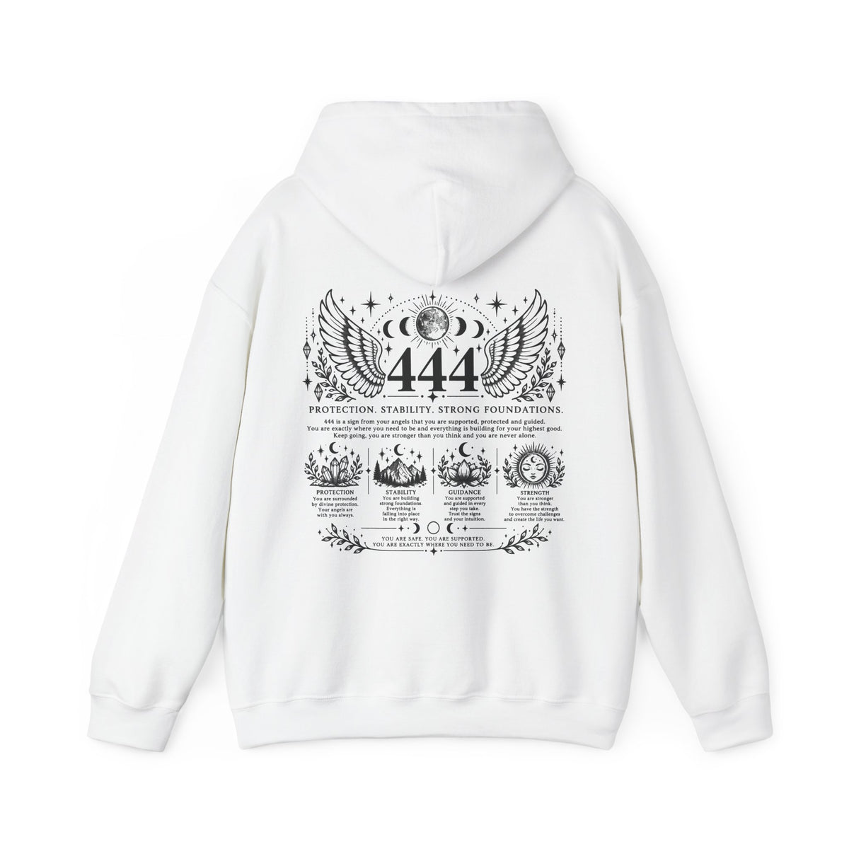 444 Angel Number Hoodie | Protection, Stability & Guidance