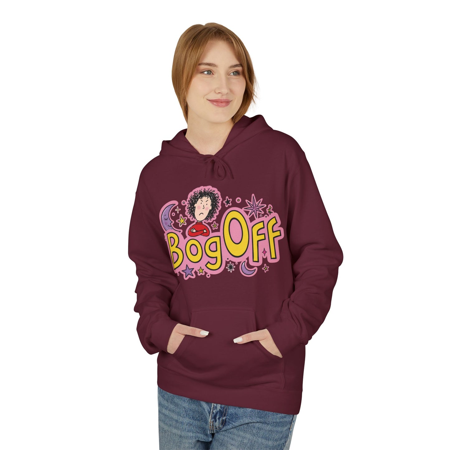 Bog Off Hoodie — Cute Retro 'Bog Off' Graphic Pullover