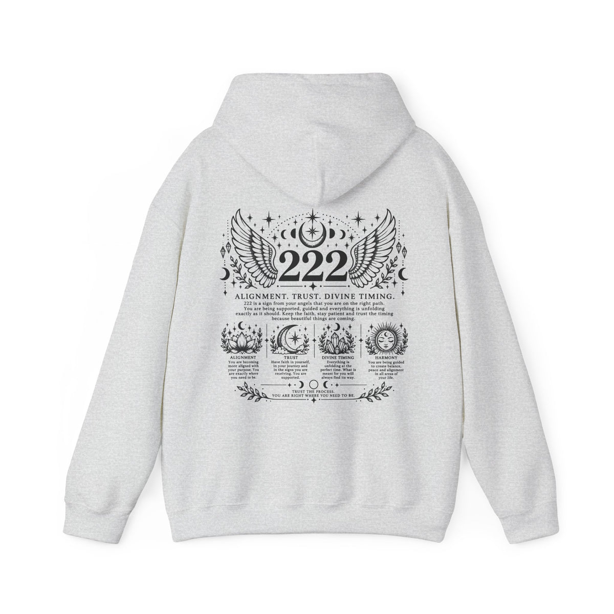 222 Angel Number Hoodie | Alignment, Trust & Divine Timing