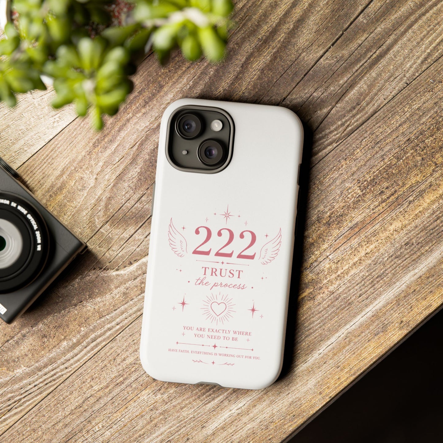 222 Trust the Process Phone Case — Angel Number Spiritual iPhone Case