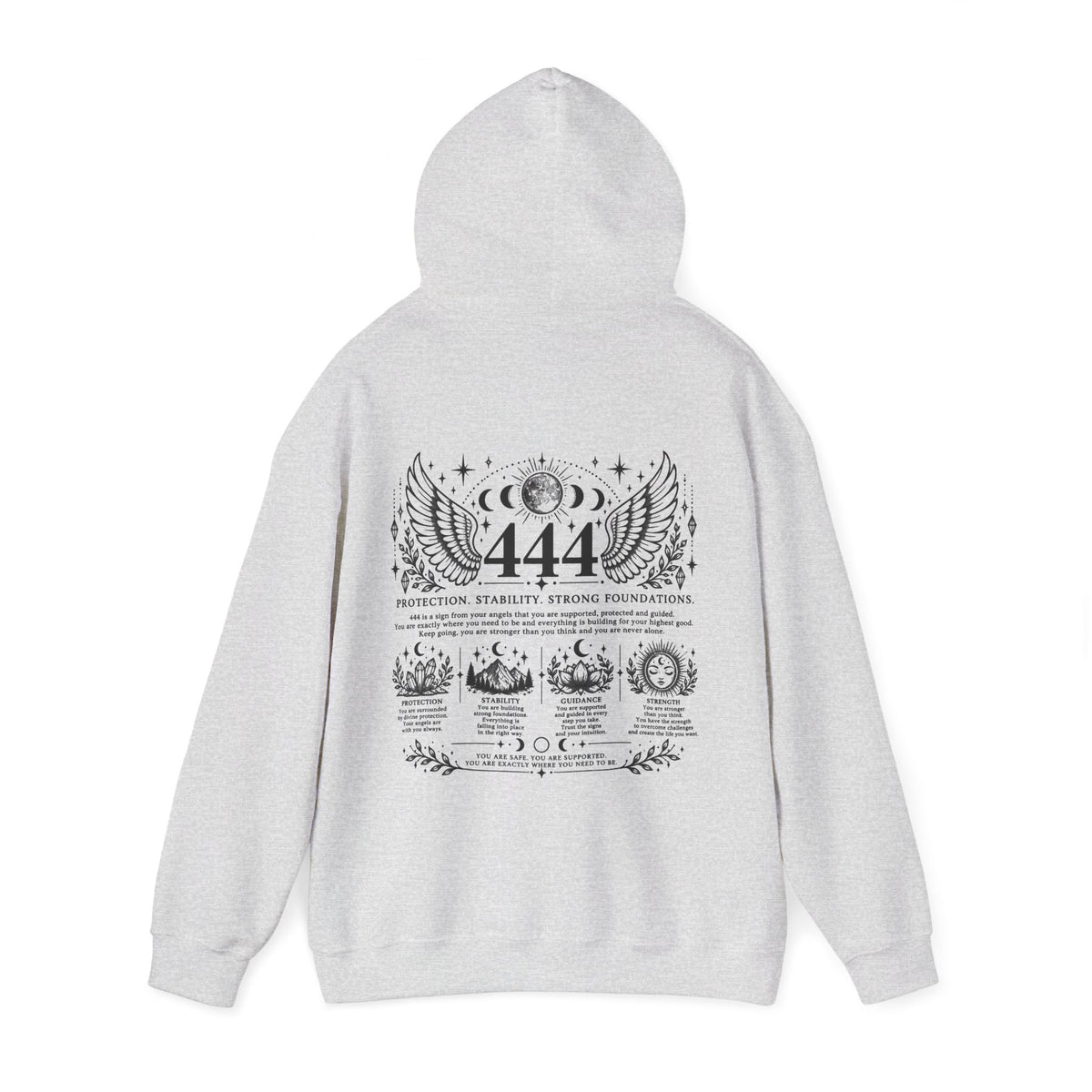 444 Angel Number Hoodie | Protection, Stability & Guidance