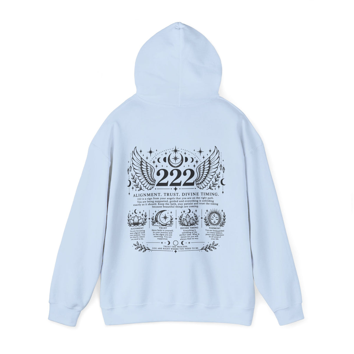 222 Angel Number Hoodie | Alignment, Trust & Divine Timing