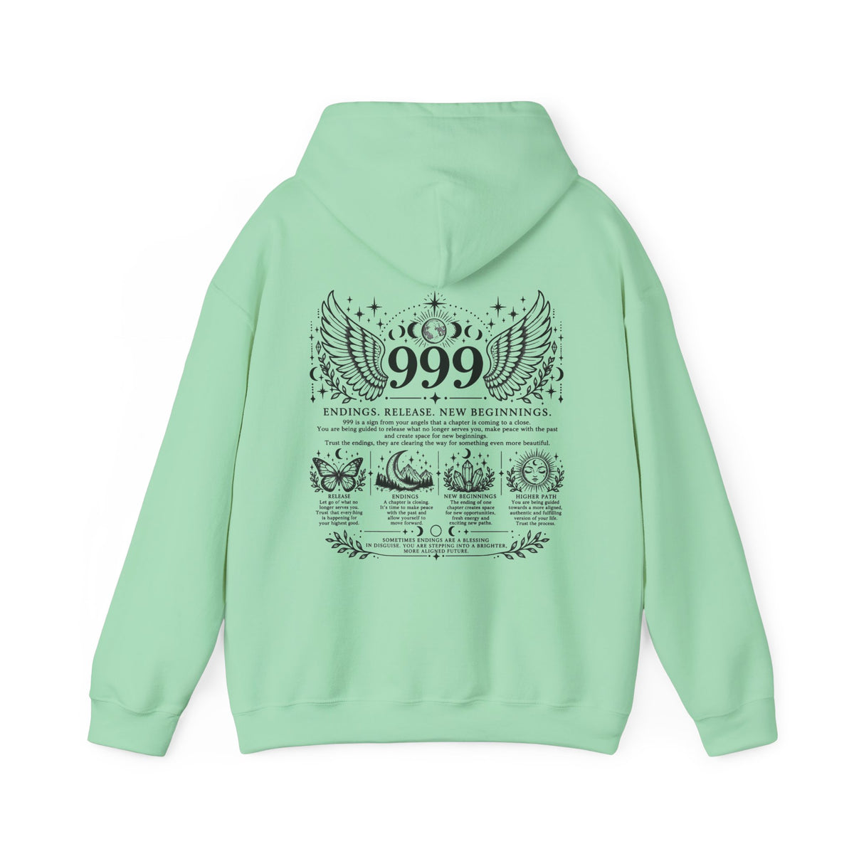 999 Angel Number Hoodie | Endings, Release & New Beginnings