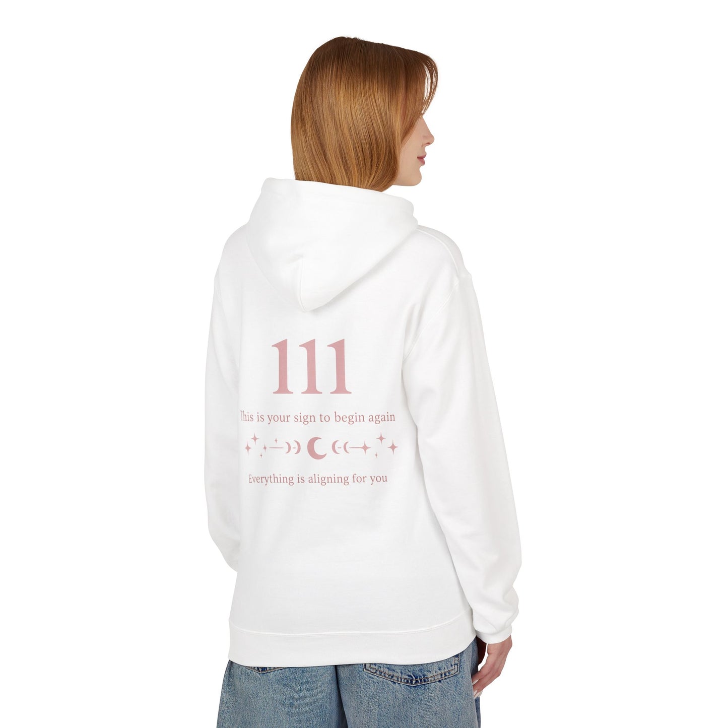 111 Angel Number Hoodie — Spiritual Numerology Graphic Hoodie