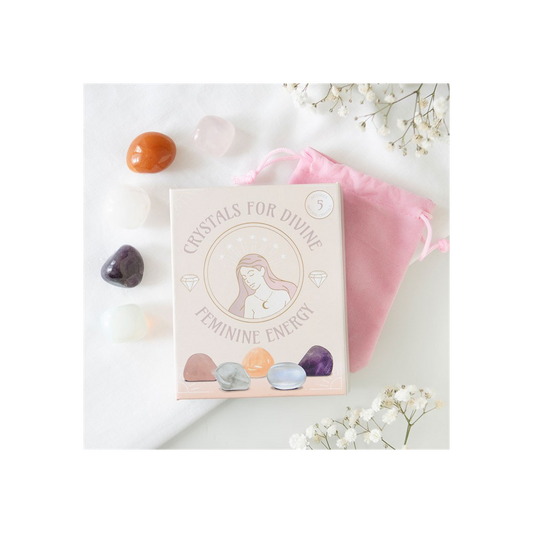 Set of 5 Crystals for Divine Feminine Energy