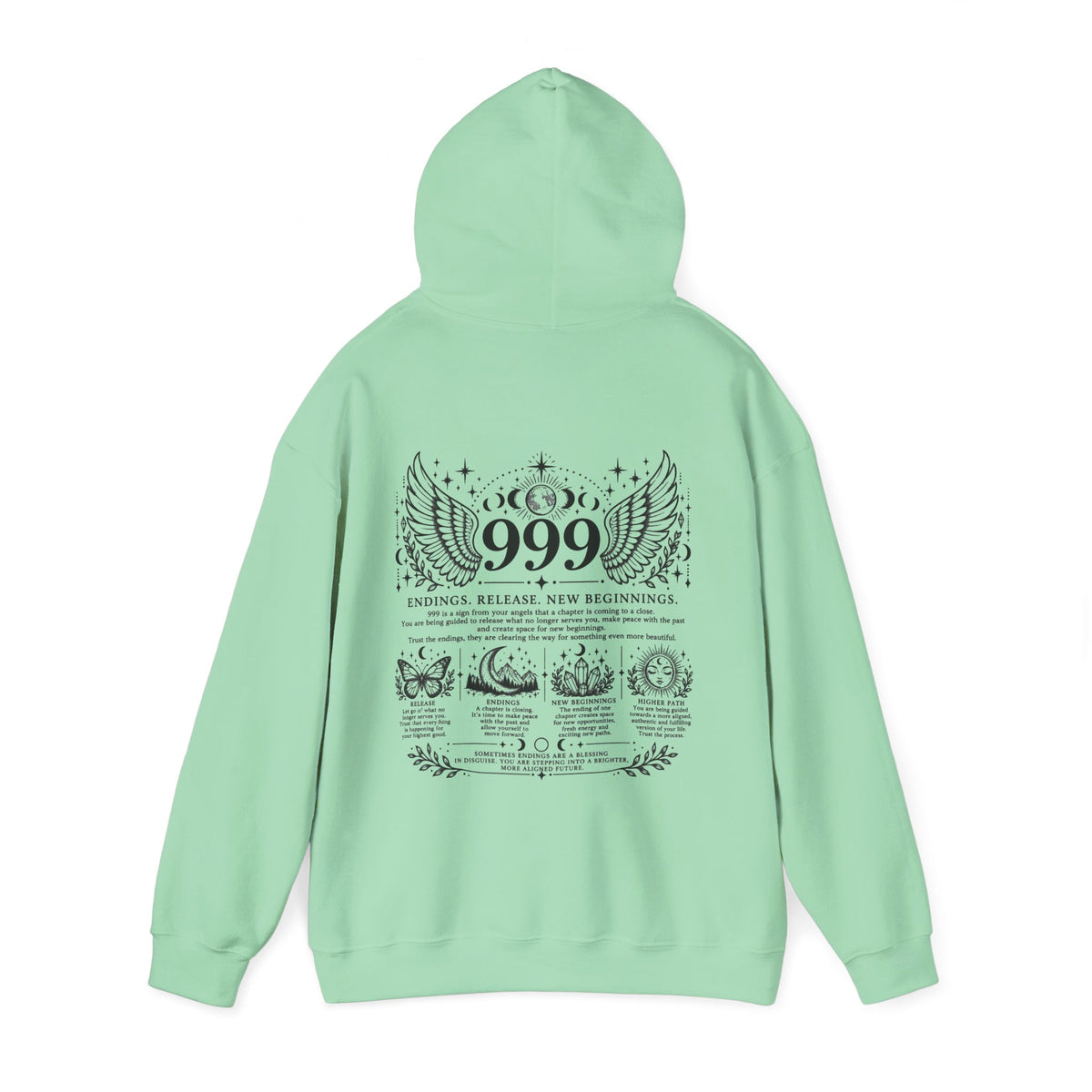 999 Angel Number Hoodie | Endings, Release & New Beginnings