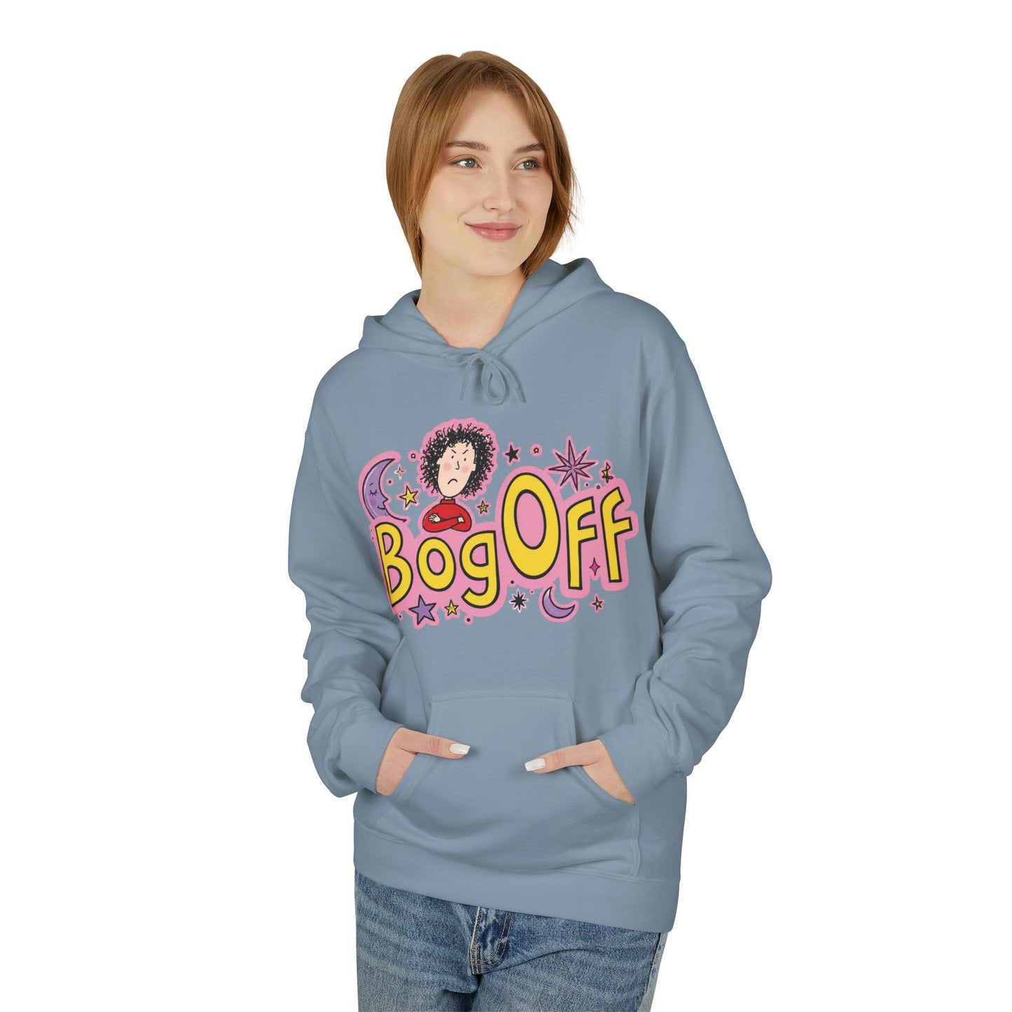Bog Off Hoodie — Cute Retro 'Bog Off' Graphic Pullover