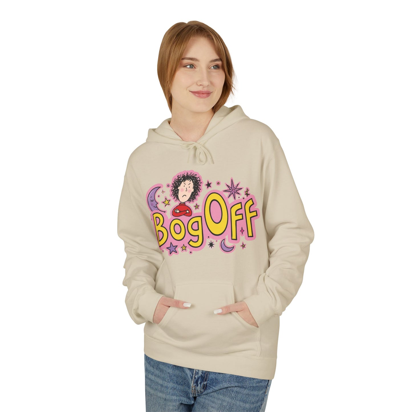 Bog Off Hoodie — Cute Retro 'Bog Off' Graphic Pullover