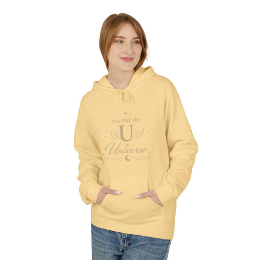 You Put the U in Universe Hoodie — Funny Self-Love Graphic Hoodie