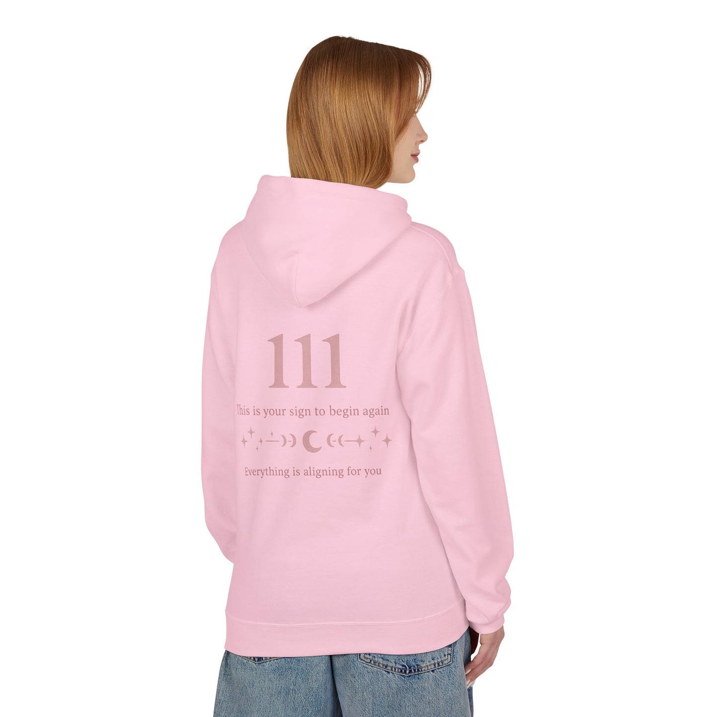 111 Angel Number Hoodie — Spiritual Numerology Graphic Hoodie
