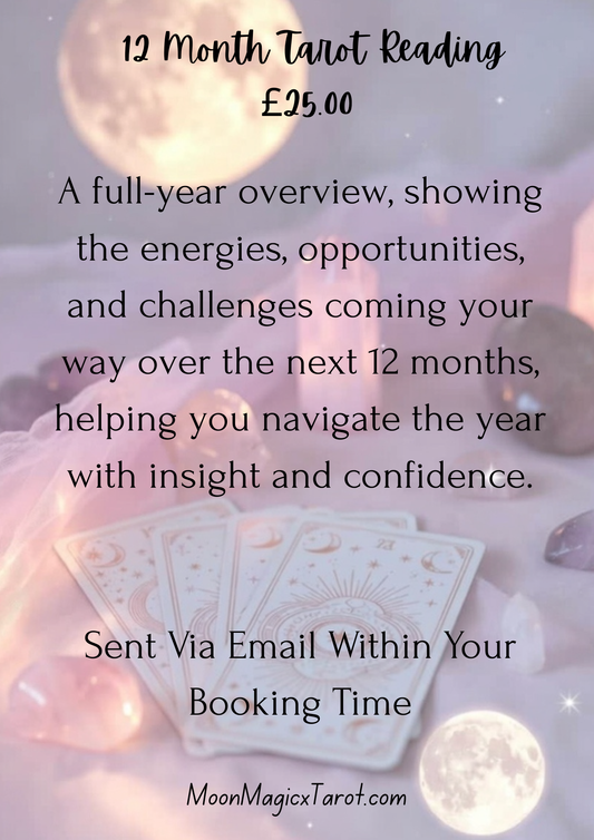 12 Month Tarot Reading