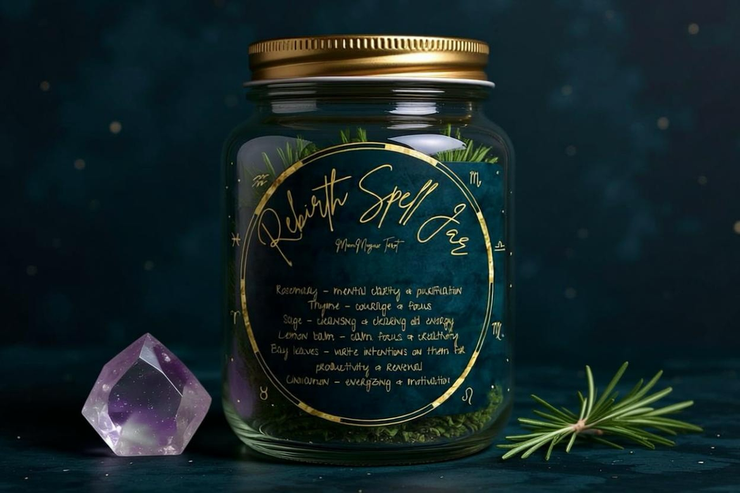 Rebirth Spell Jars Handcrafted By MoonMagicx