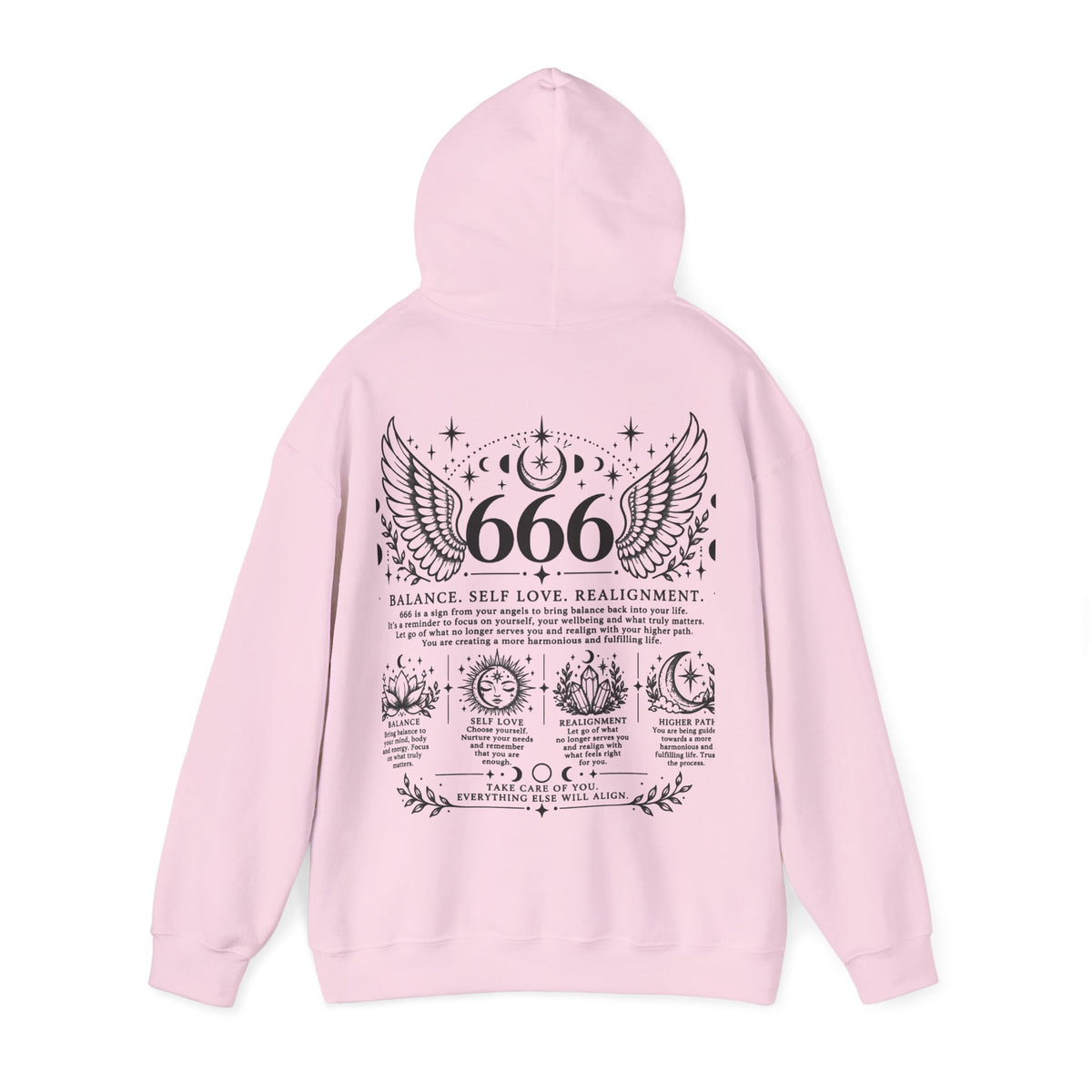 666 Angel Number Hoodie | Balance, Self-Love & Realignment