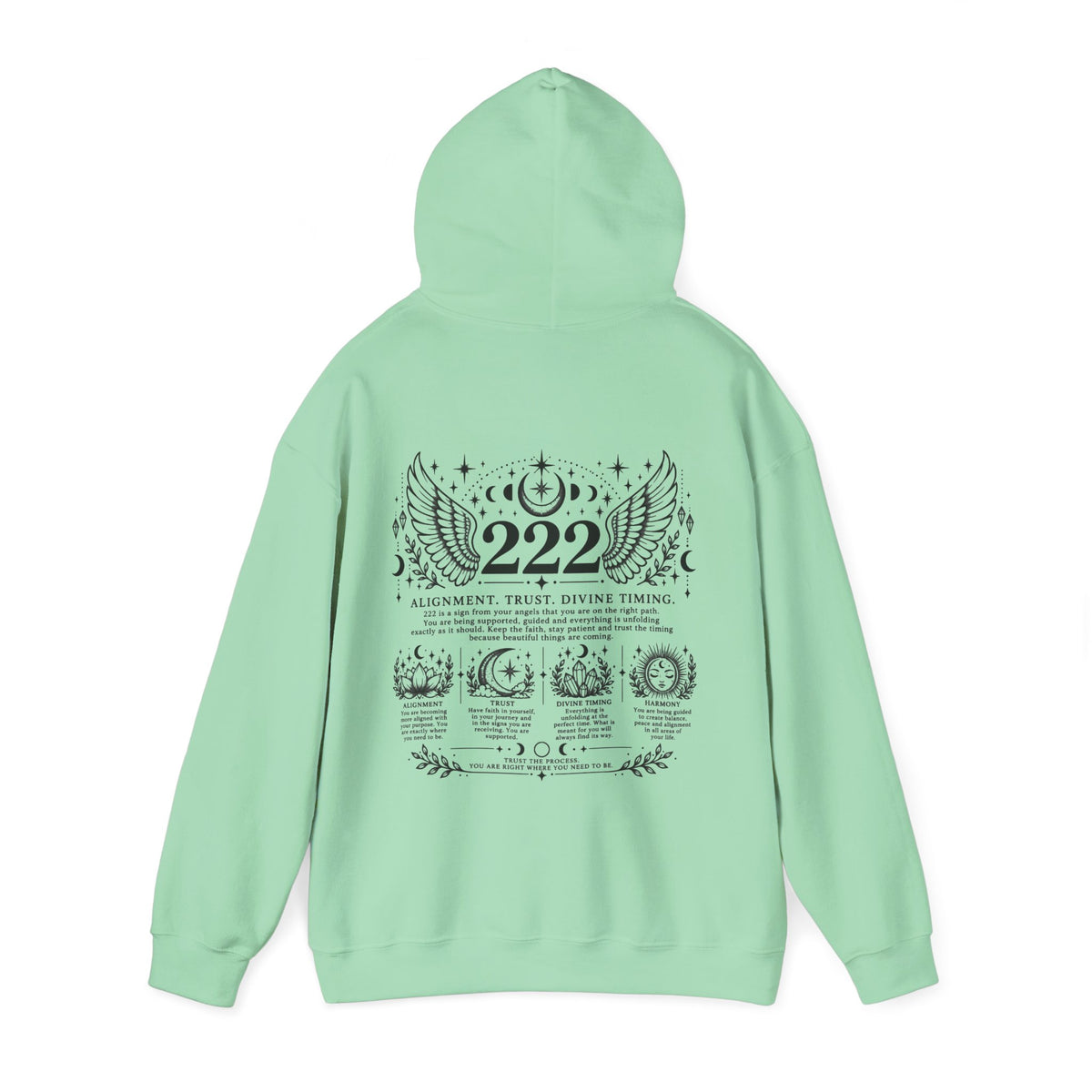 222 Angel Number Hoodie | Alignment, Trust & Divine Timing