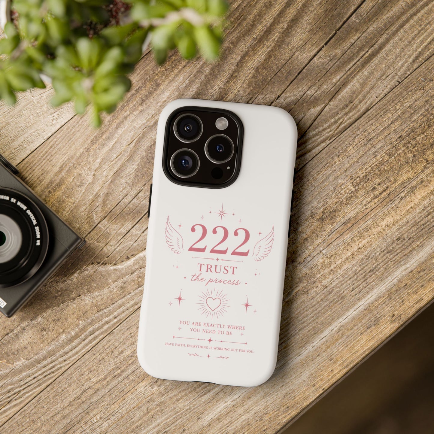 222 Trust the Process Phone Case — Angel Number Spiritual iPhone Case