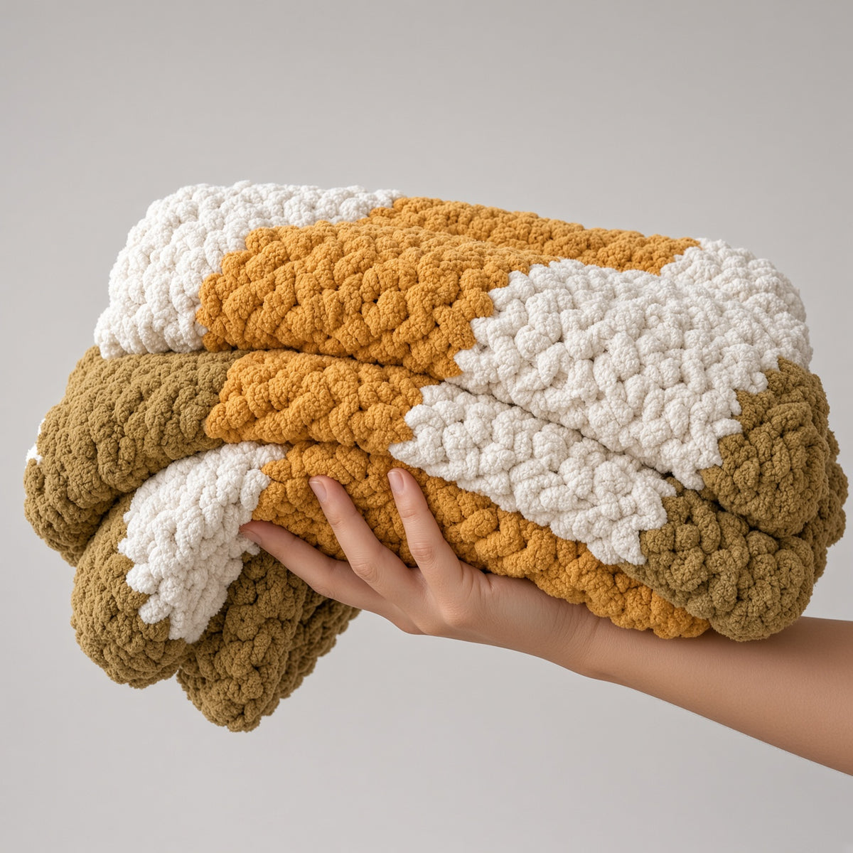 Autumn Hugs Chunky Handmade Blanket | Cosy Moon Co
