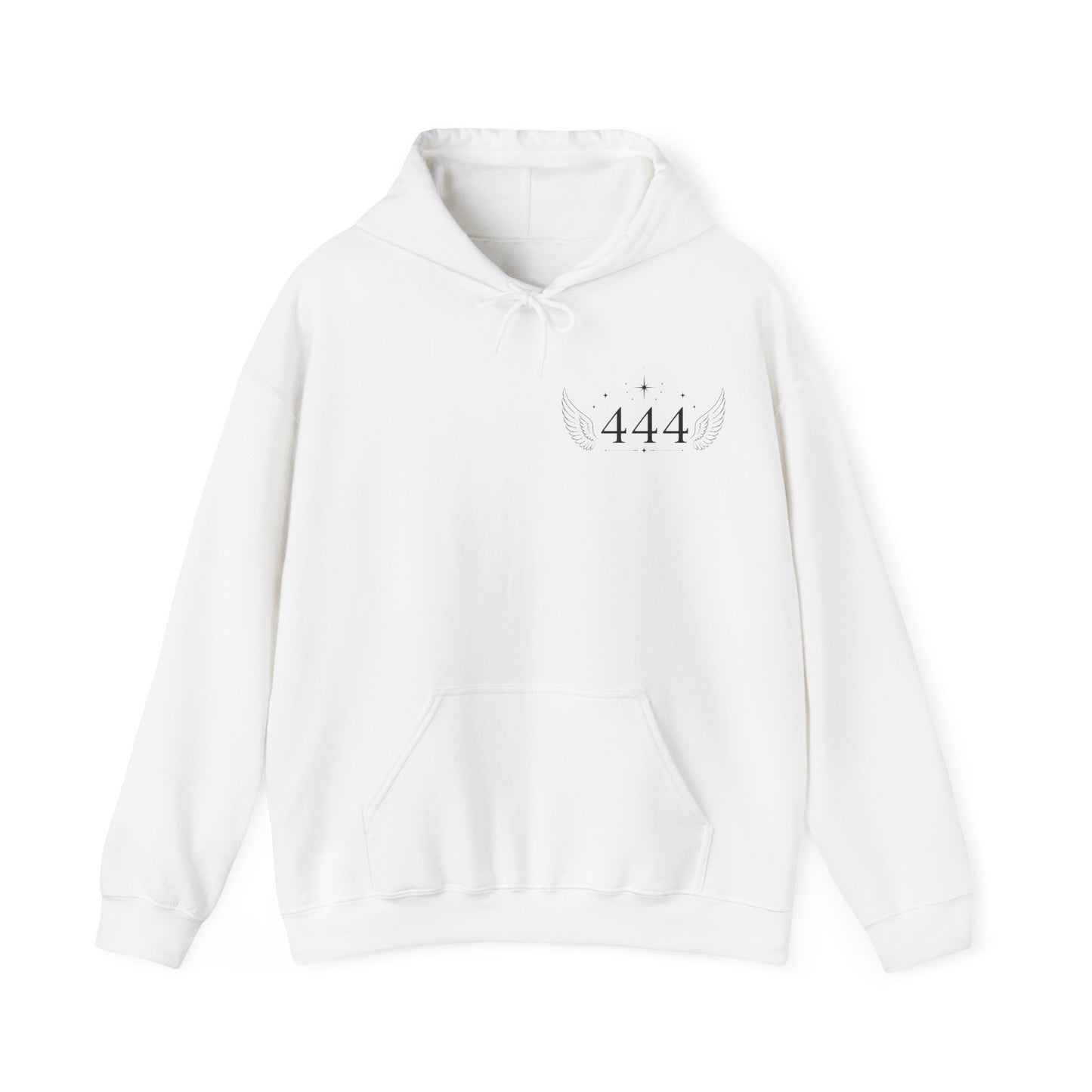 444 Angel Number Hoodie – Spiritual Winged Numerology Sweatshirt