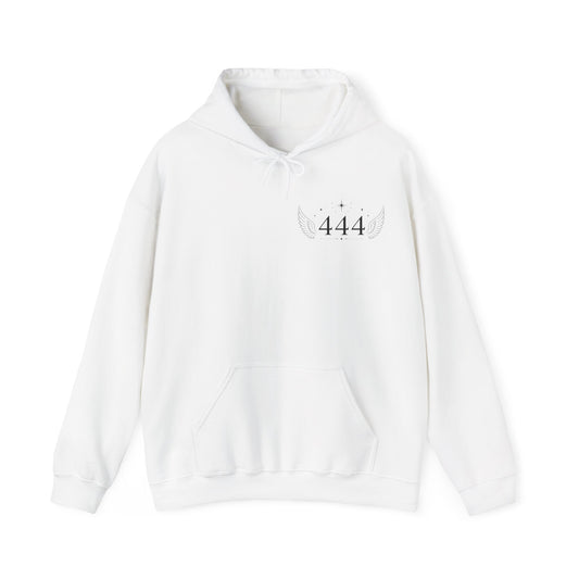 444 Angel Number Hoodie – Spiritual Winged Numerology Sweatshirt