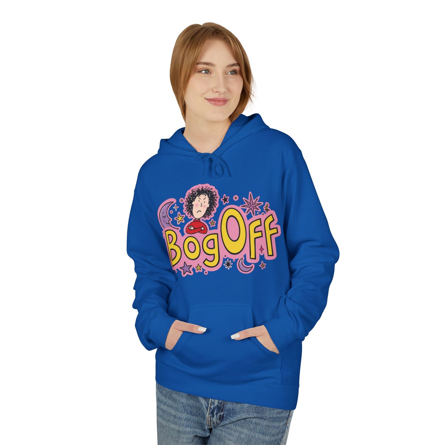 Bog Off Hoodie — Cute Retro 'Bog Off' Graphic Pullover