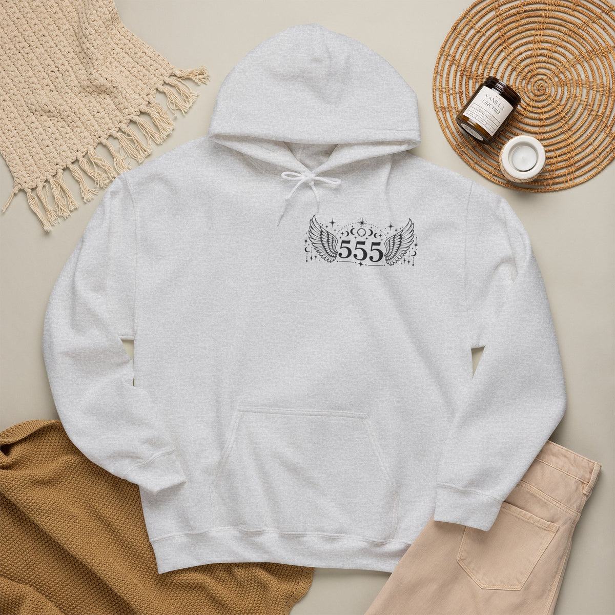555 Angel Number Hoodie | Transformation & New Beginnings