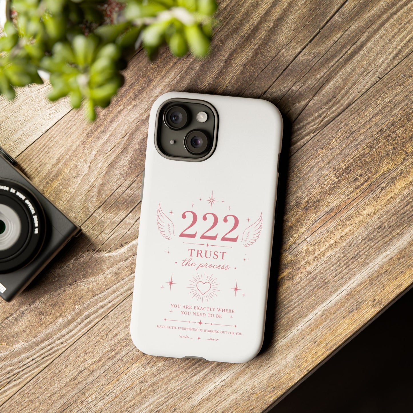 222 Trust the Process Phone Case — Angel Number Spiritual iPhone Case
