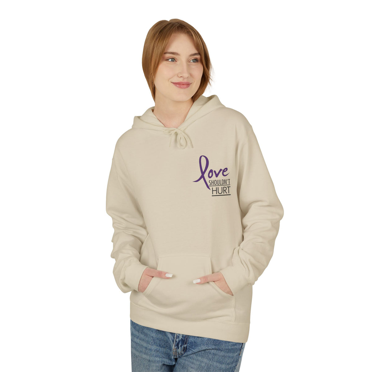 Love Shouldn’t Hurt Hoodie | Designed by Jade Hooper