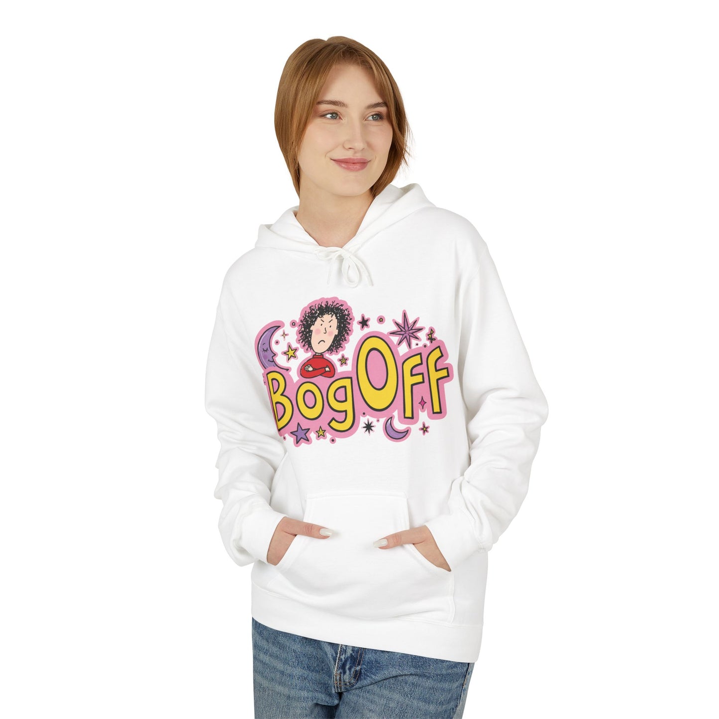 Bog Off Hoodie — Cute Retro 'Bog Off' Graphic Pullover
