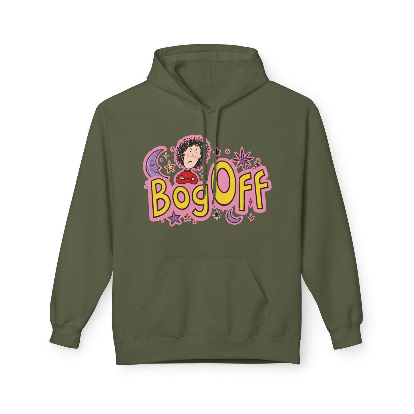 Bog Off Hoodie — Cute Retro 'Bog Off' Graphic Pullover