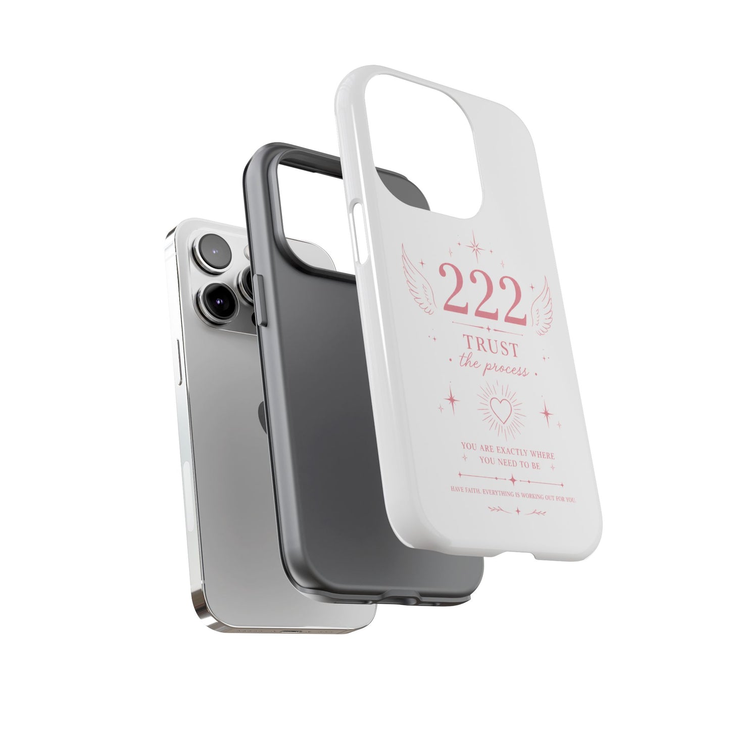 222 Trust the Process Phone Case — Angel Number Spiritual iPhone Case