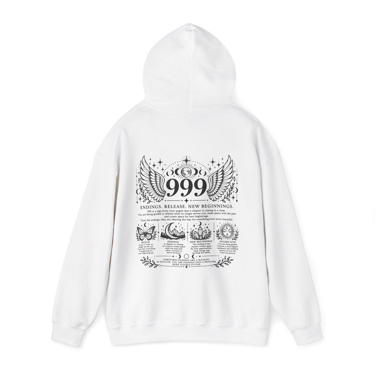 999 Angel Number Hoodie | Endings, Release & New Beginnings