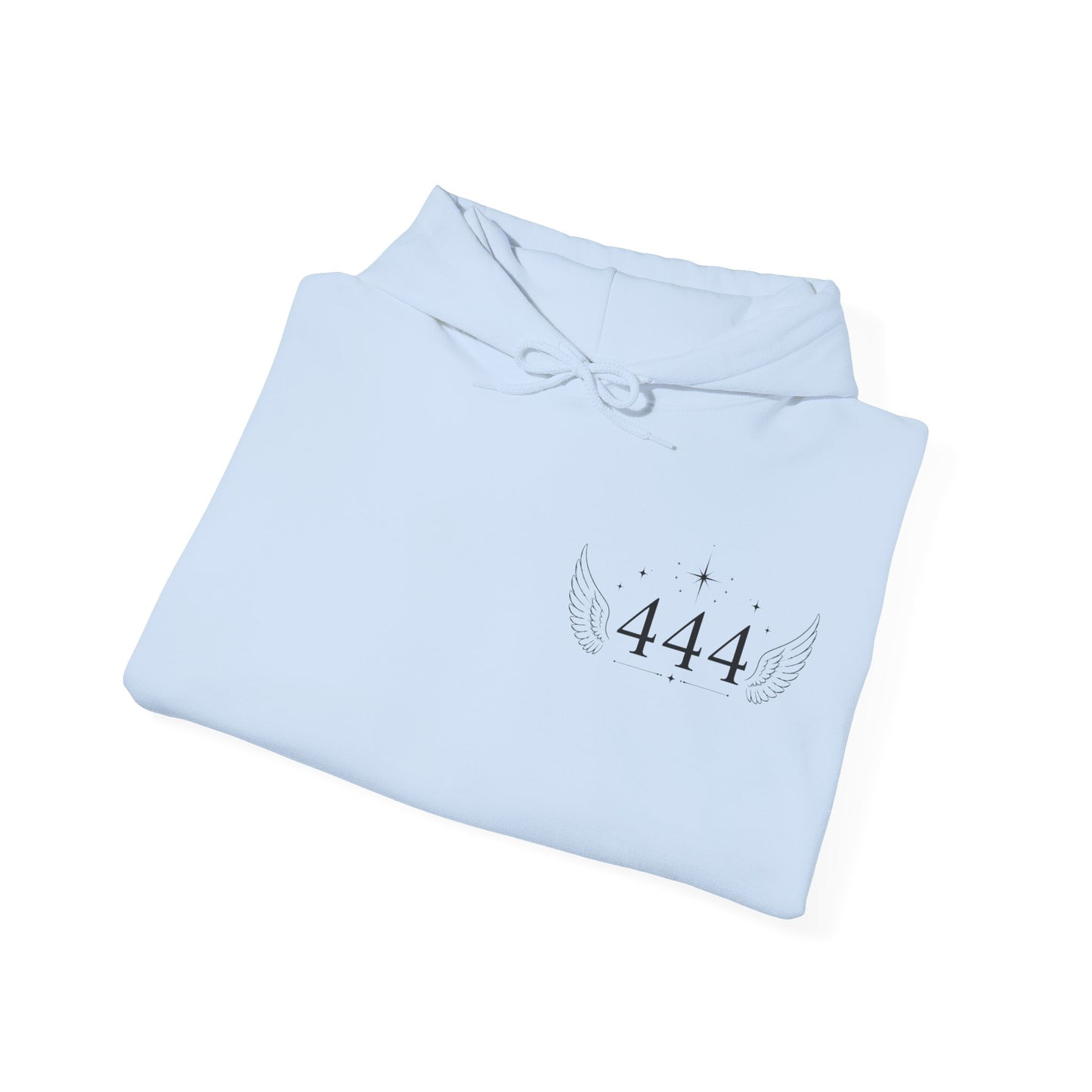 444 Angel Number Hoodie – Spiritual Winged Numerology Sweatshirt