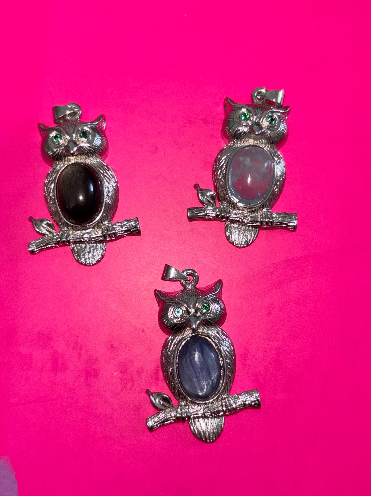 Crystal Owl Pendant
