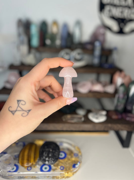 Rose Quartz Mushroom