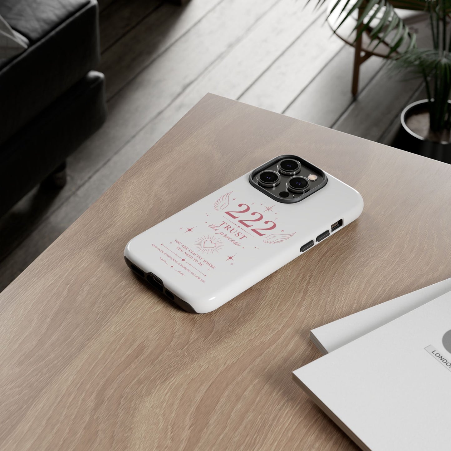 222 Trust the Process Phone Case — Angel Number Spiritual iPhone Case