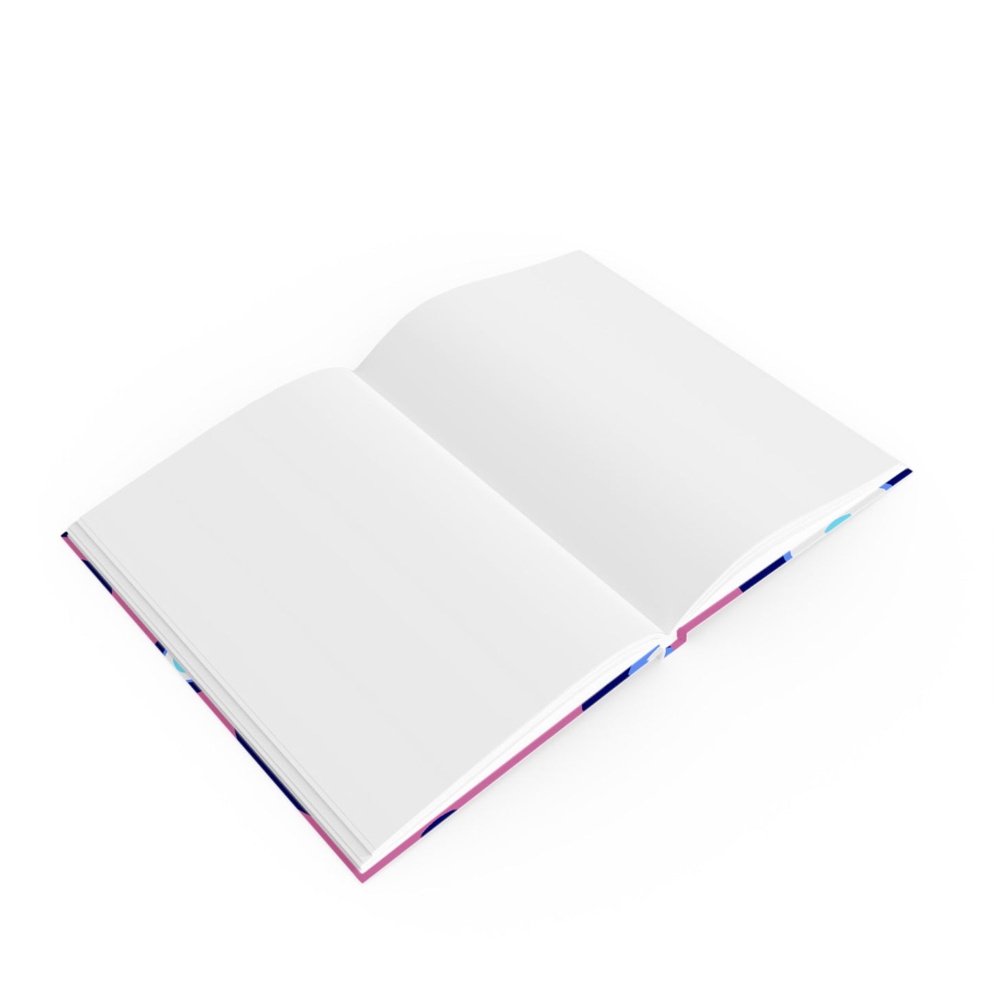 Evil Eye Pattern Hardback Journal — Protective Pink & Blue Notebook