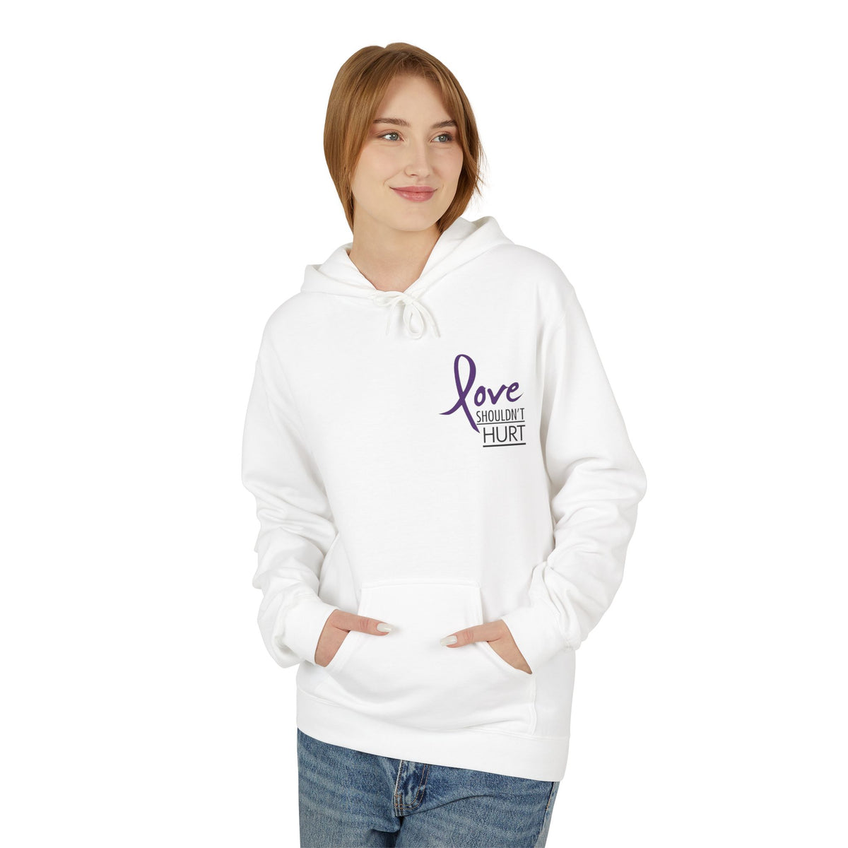 Love Shouldn’t Hurt Hoodie | Designed by Jade Hooper