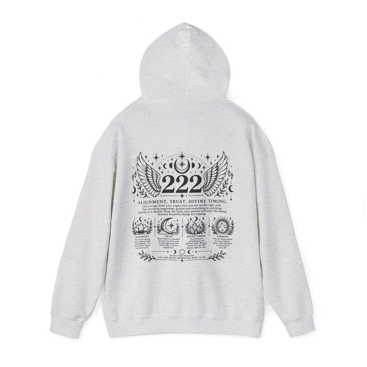 222 Angel Number Hoodie | Alignment, Trust & Divine Timing