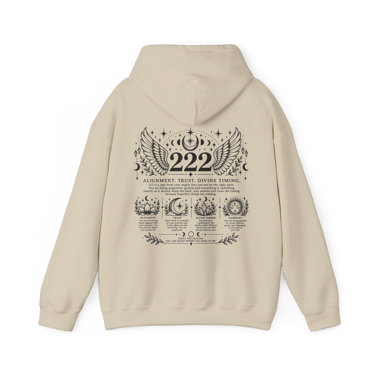 222 Angel Number Hoodie | Alignment, Trust & Divine Timing