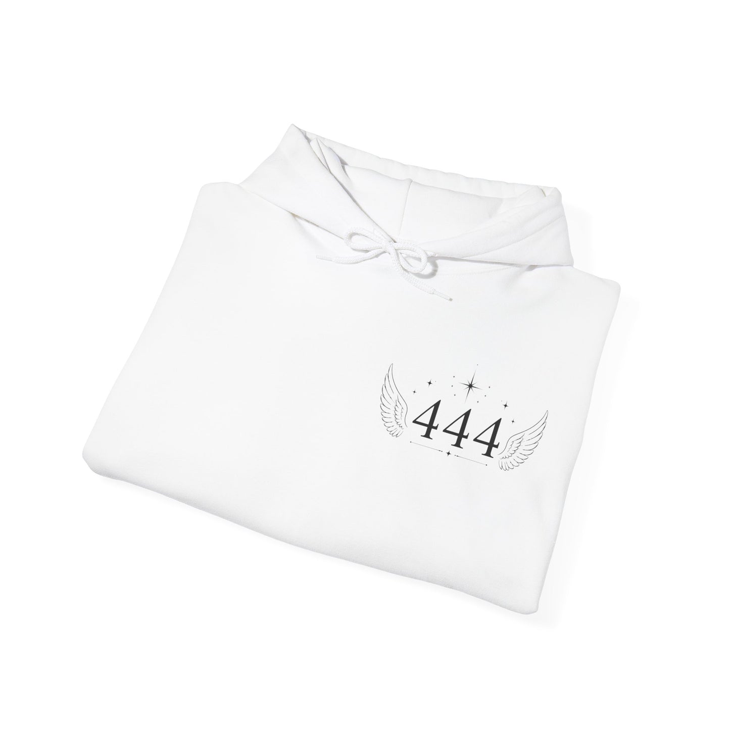 444 Angel Number Hoodie – Spiritual Winged Numerology Sweatshirt