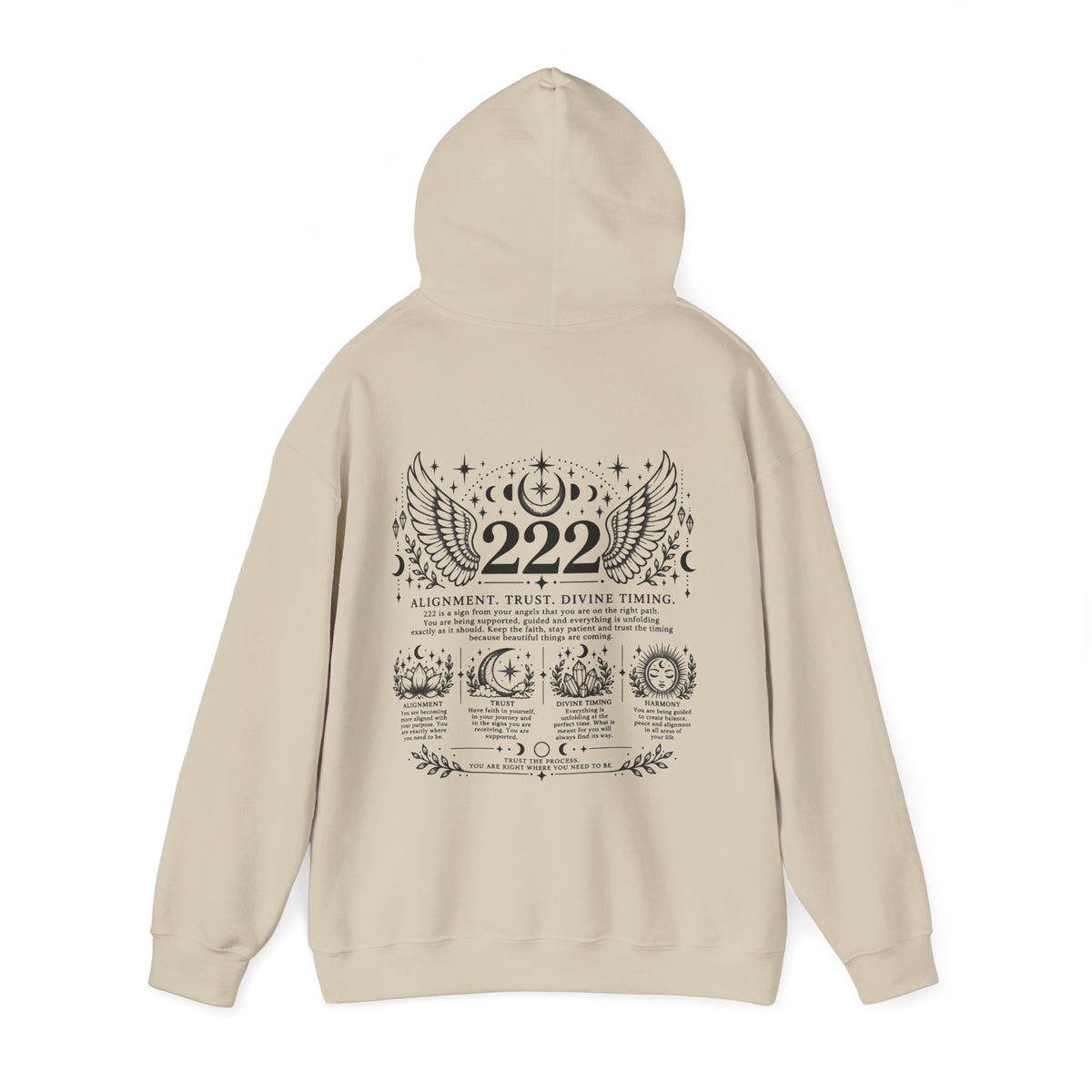 222 Angel Number Hoodie | Alignment, Trust & Divine Timing