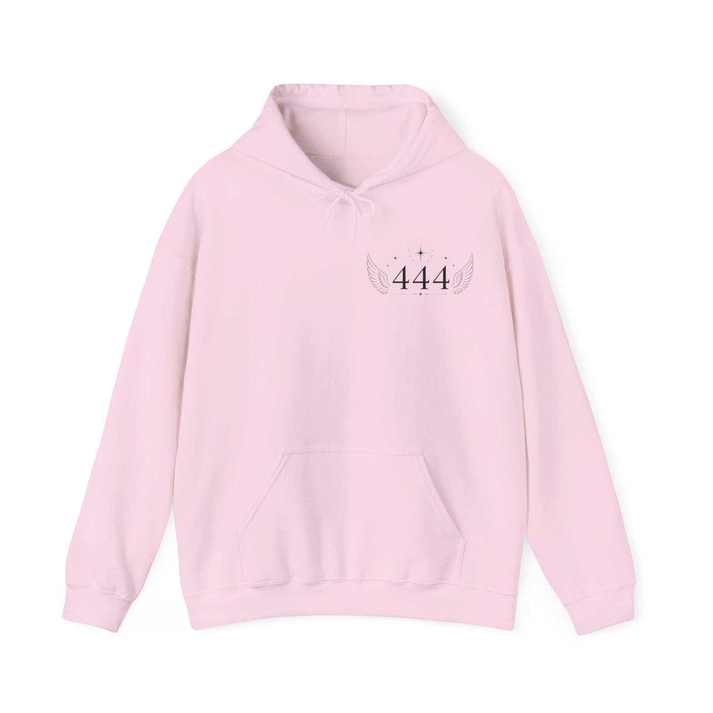 444 Angel Number Hoodie – Spiritual Winged Numerology Sweatshirt