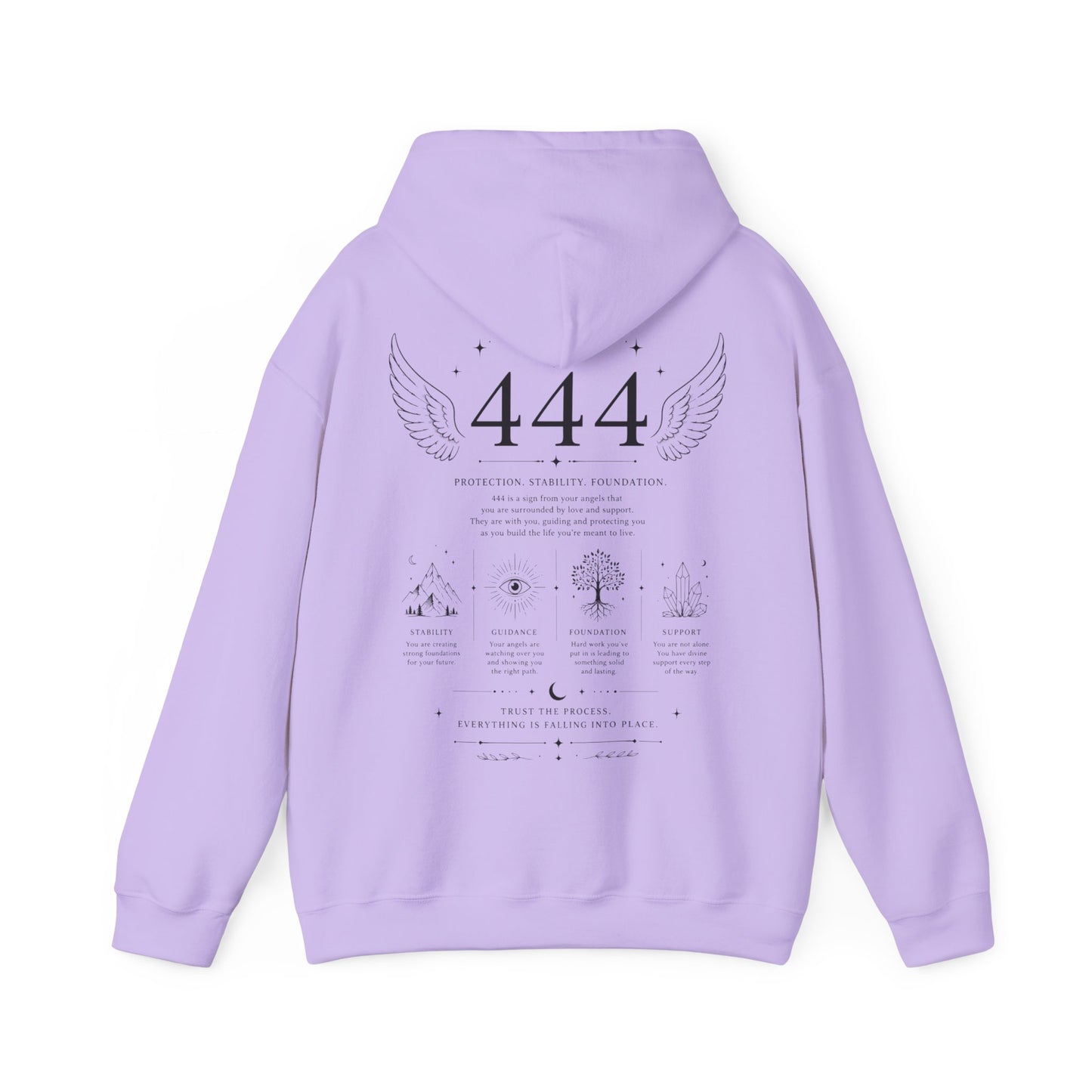 444 Angel Number Hoodie – Spiritual Winged Numerology Sweatshirt