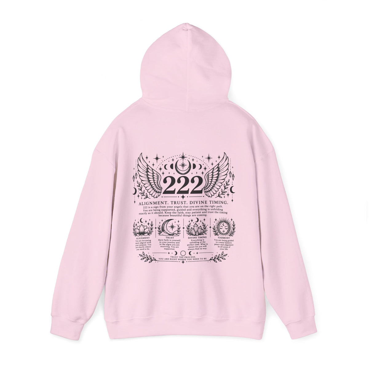 222 Angel Number Hoodie | Alignment, Trust & Divine Timing