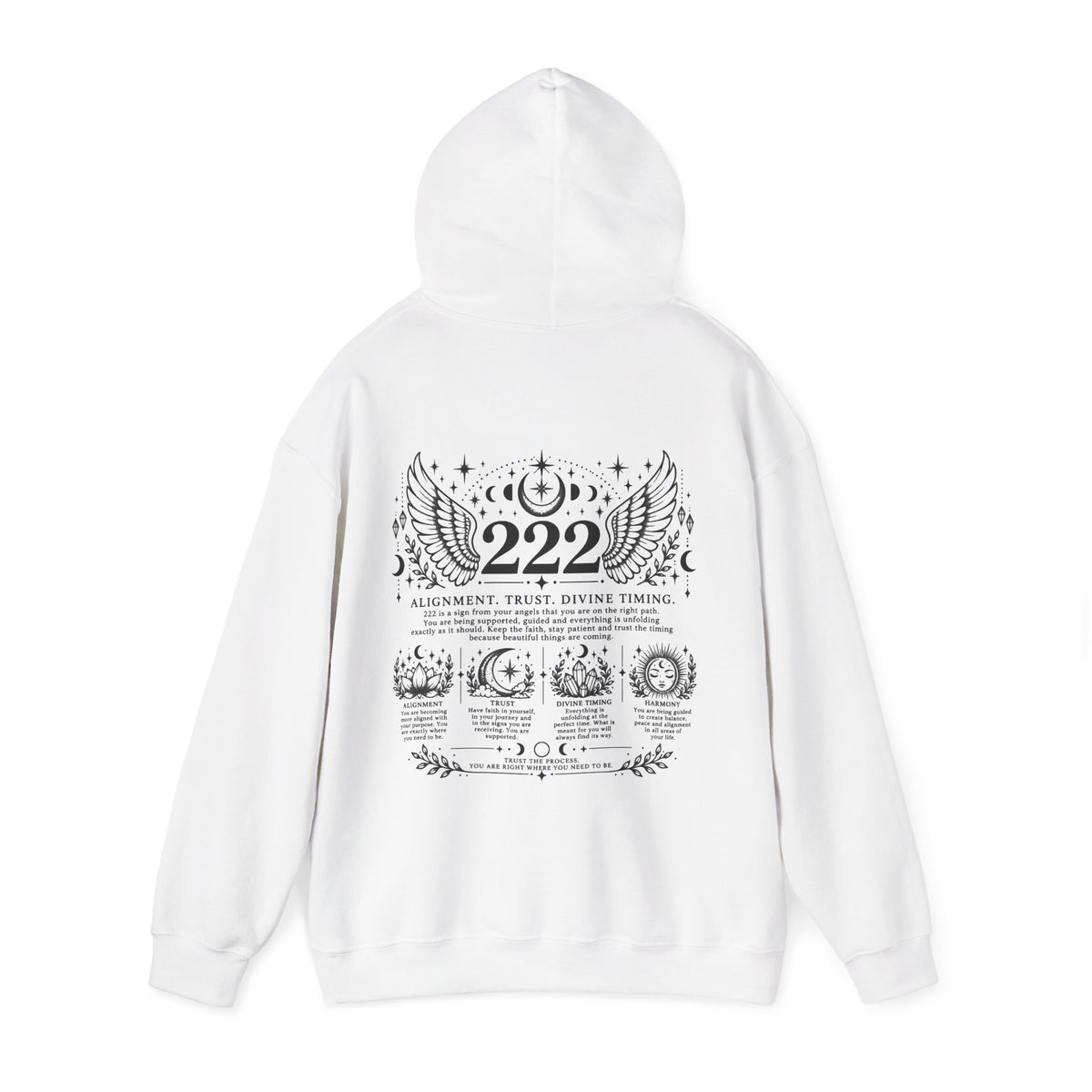 222 Angel Number Hoodie | Alignment, Trust & Divine Timing