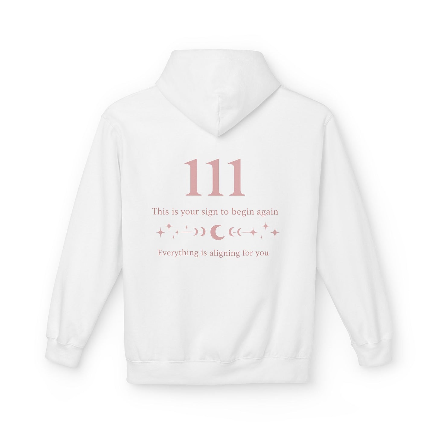 111 Angel Number Hoodie — Spiritual Numerology Graphic Hoodie