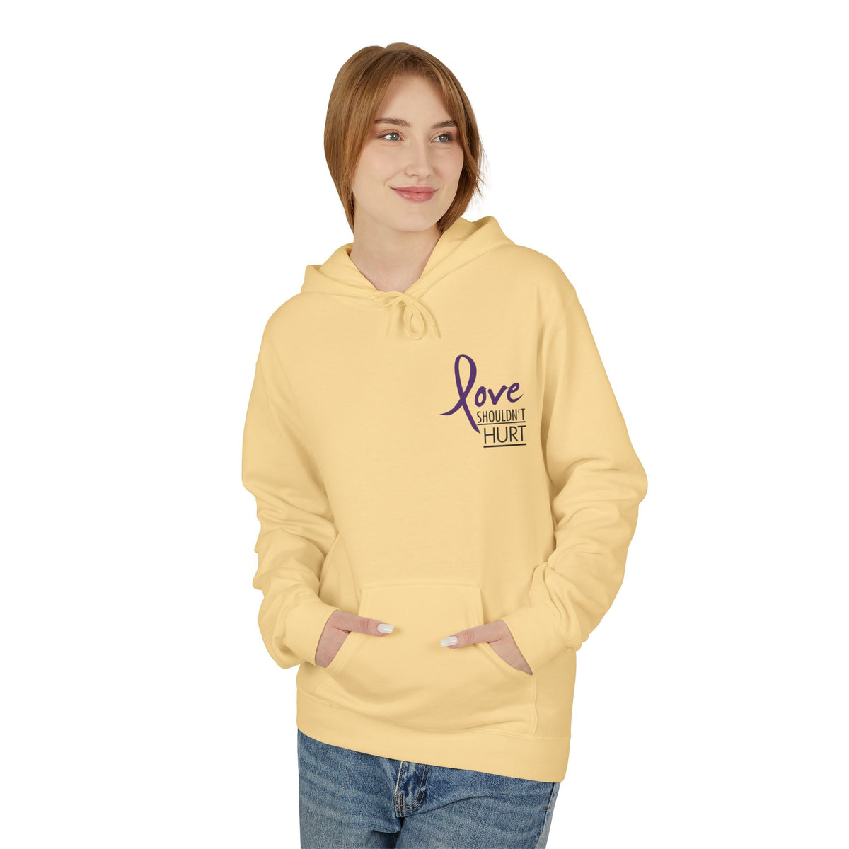 Love Shouldn’t Hurt Hoodie | Designed by Jade Hooper