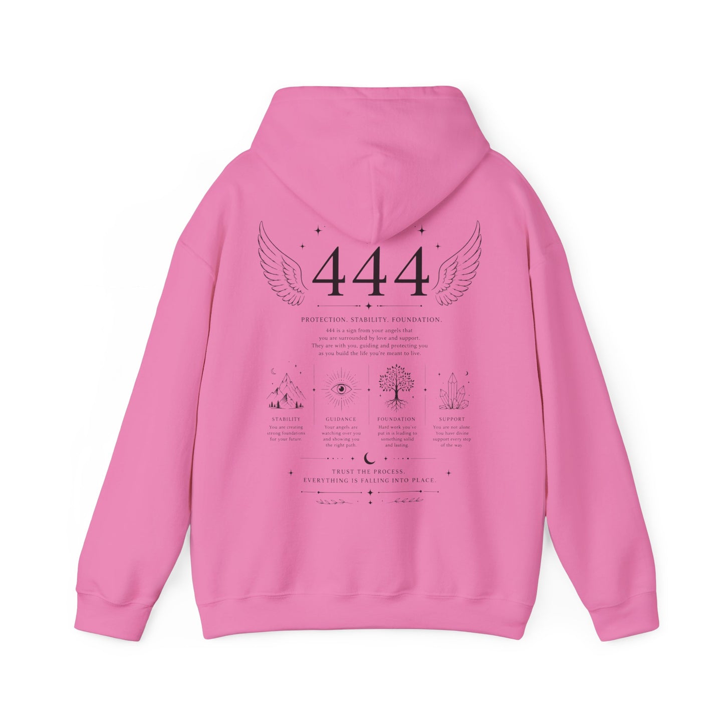 444 Angel Number Hoodie – Spiritual Winged Numerology Sweatshirt