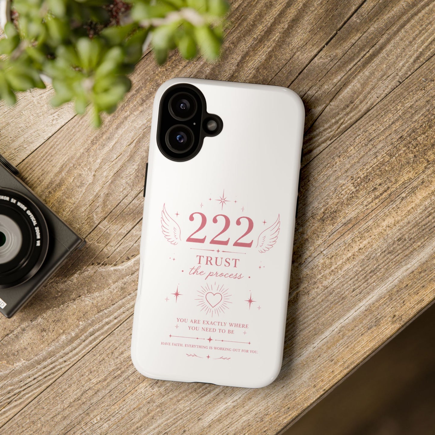 222 Trust the Process Phone Case — Angel Number Spiritual iPhone Case