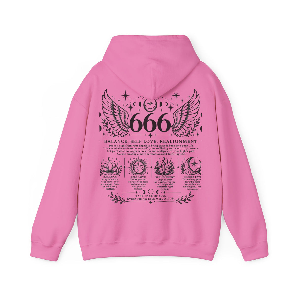 666 Angel Number Hoodie | Balance, Self-Love & Realignment
